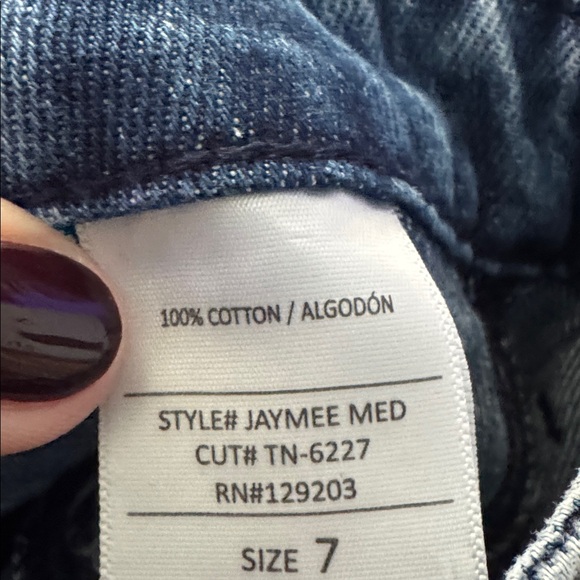 Carly jeans raw hem wide leg like new condition size 7 - Picture 6 of 6